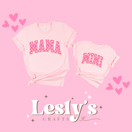 Mama & Mini Pink Hearts