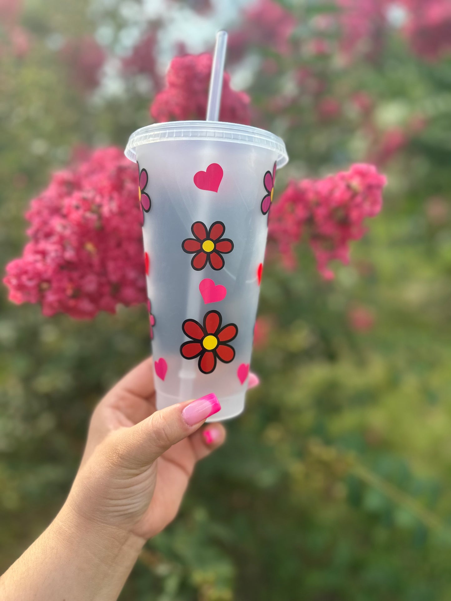 H Kitty Floral Cold Cup